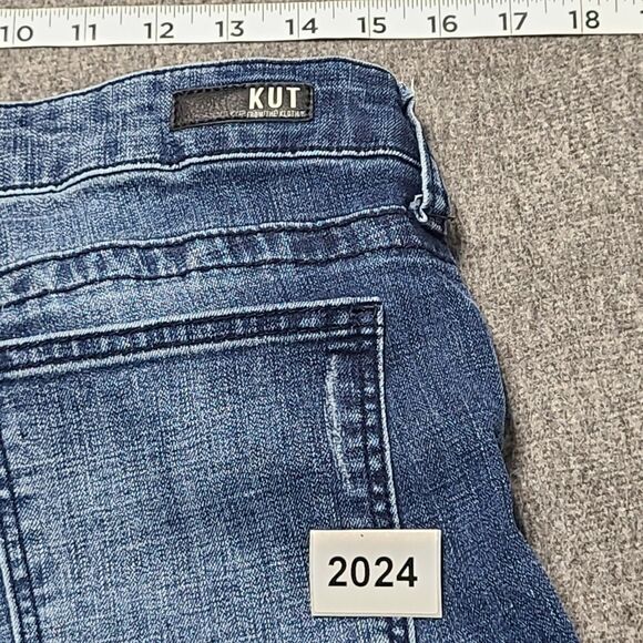 Kut from the Kloth Jeans Womens 12 Blue Stevie Straight Leg Slim Fit Denim Pant - Picture 9 of 9